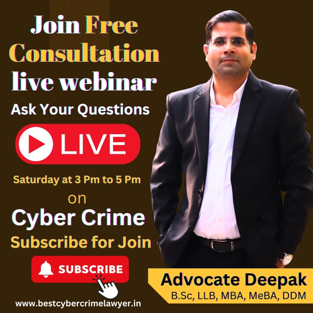 Top Cyber Crime Lawyer in Indore